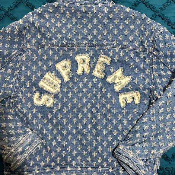 Supreme Hole Punch Denim Trucker Jacket - Picture 7 of 10